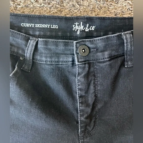 Style & Co Curvy Skinny Leg Sz 12 - Picture 3 of 8